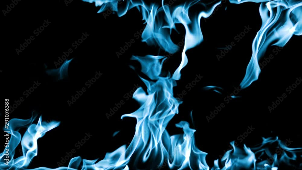 blue fire flame effect animation
