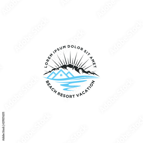 Residence mountain area - outdoor logo design