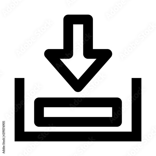 download line icon vectors