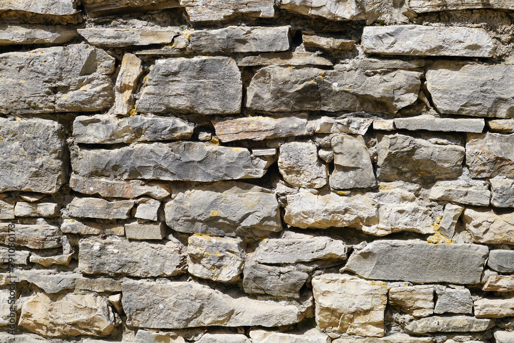 Fototapeta premium The material of the walls of the amphitheater in the city of Pula