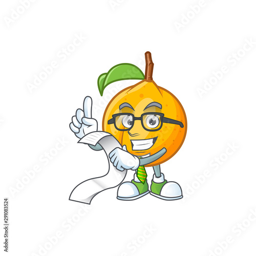 With menu whole nutmeg character cartoon with mascot