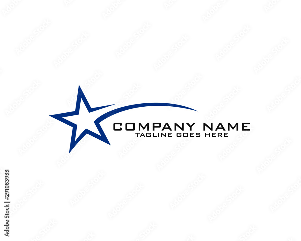 Obraz premium Star Logo Template vector icon illustration design