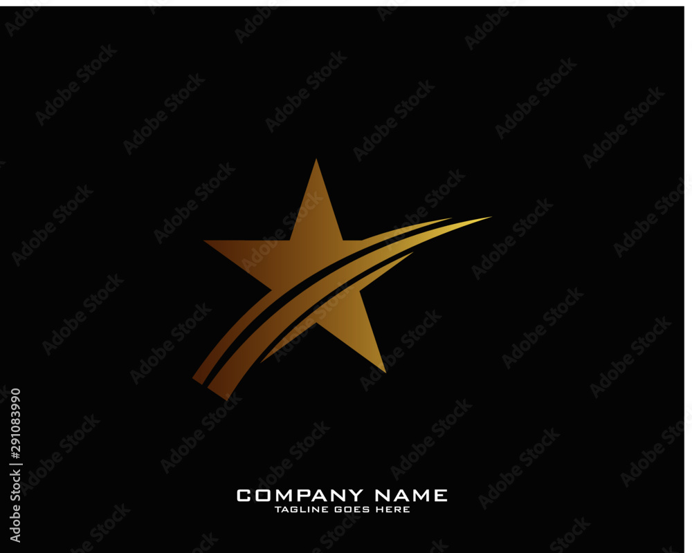 Obraz premium Star Logo Template vector icon illustration design