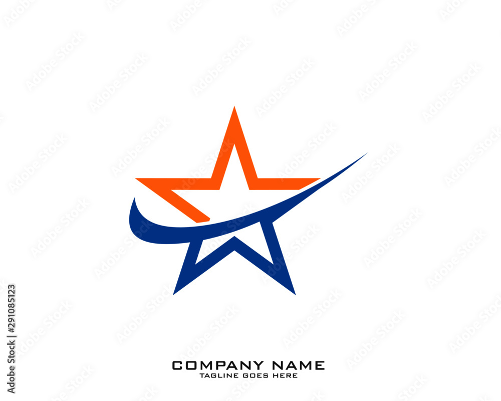 Obraz premium Star Logo Template vector icon illustration design