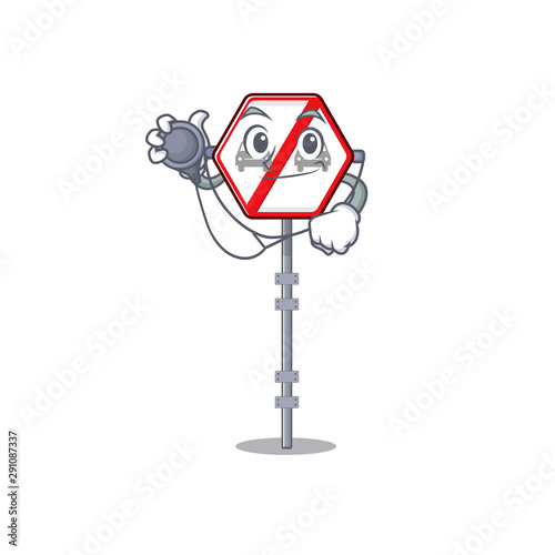 Doctor no overtaking isolated with the character