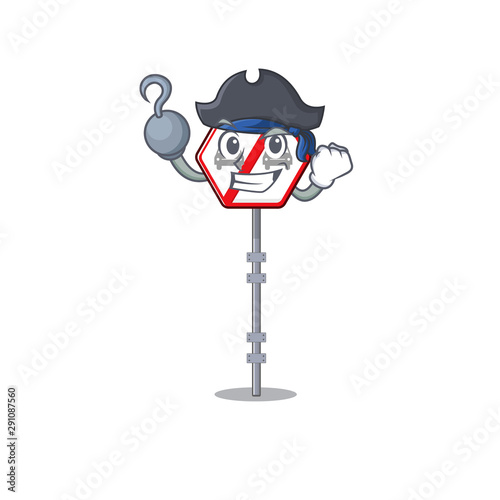 Pirate no overtaking isolated with the character