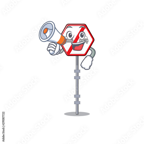 With megaphone no overtaking isolated with the character