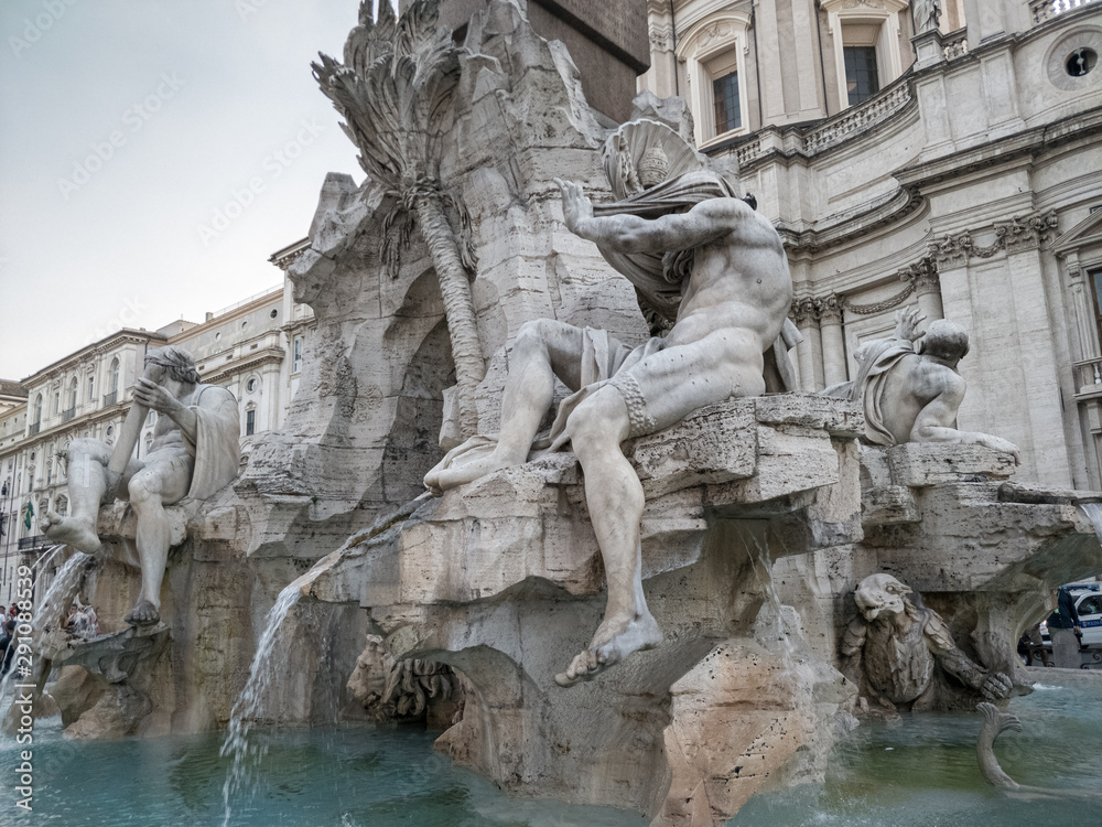 Piazza Navona, fountain of the rivers