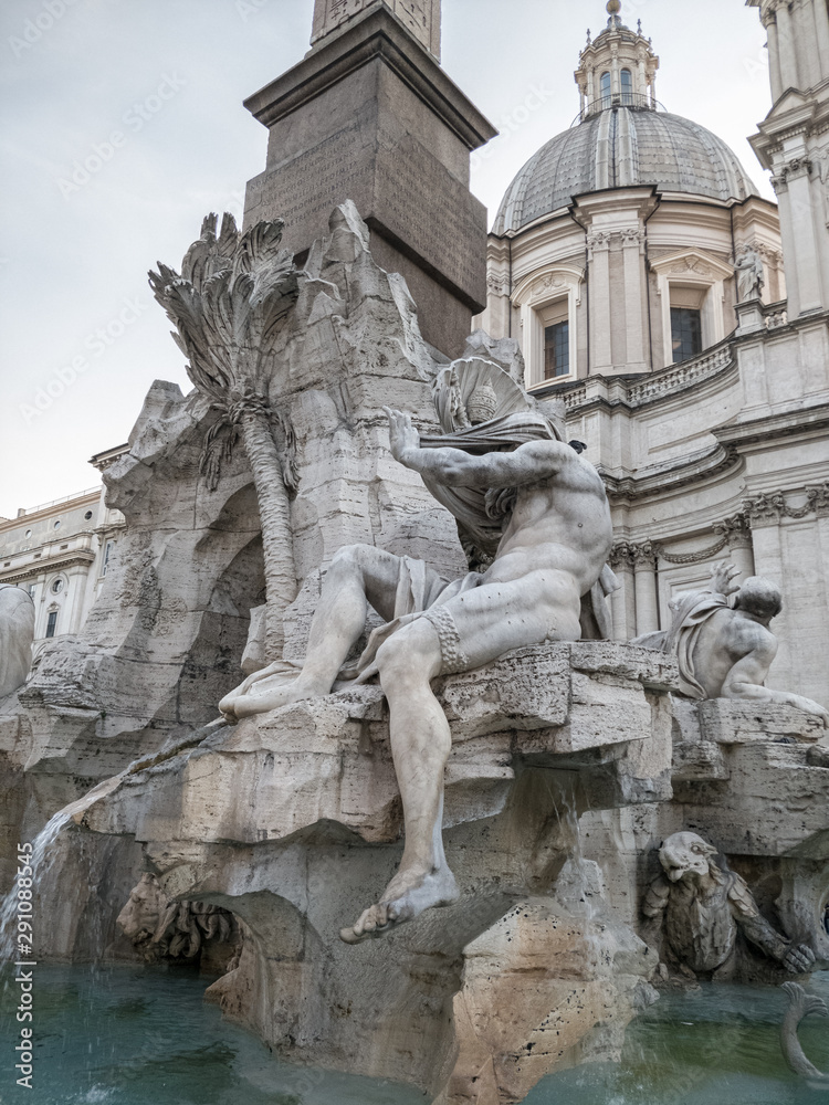 Piazza Navona, fountain of the rivers