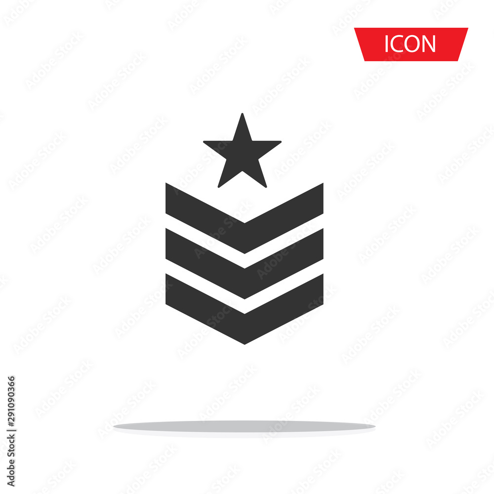 Military emblem icon isolated on white background. Military emblem icon isolated on white background.