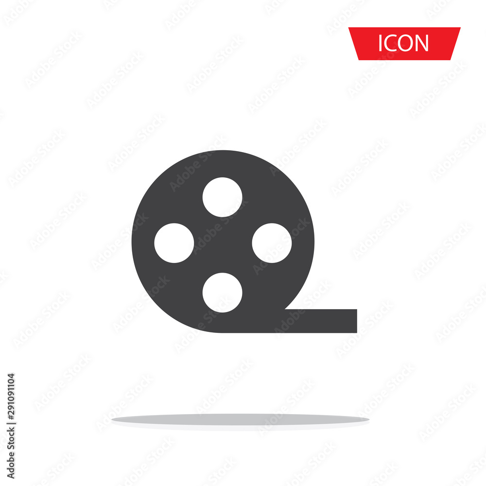 Fototapeta premium videotape icon isolated on white background.