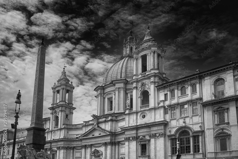 Another View of Piazza Navone, Roma, Rome, Italy