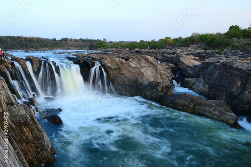 Dhuandhar falls located on Narmada river, Bedaghat, Madhya Pradesh, India