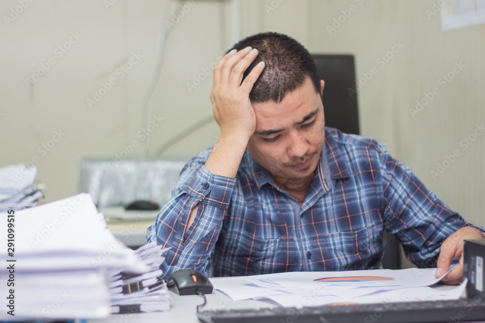 A man working hard burn out syndrome A man working hard burn out syndrome