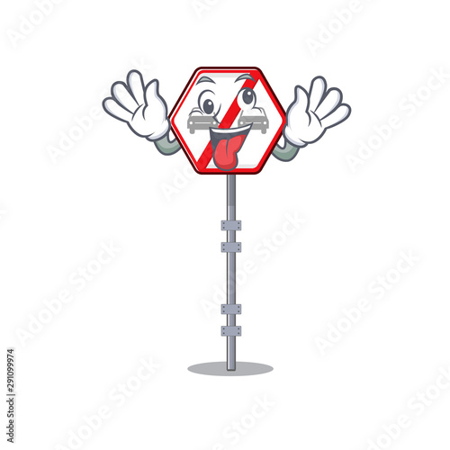 Crazy no overtaking toys above cartoon table