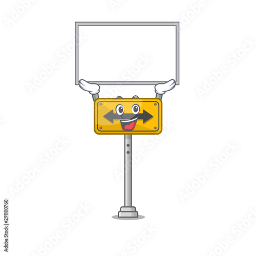 Up board pass on either side isolated cartoon