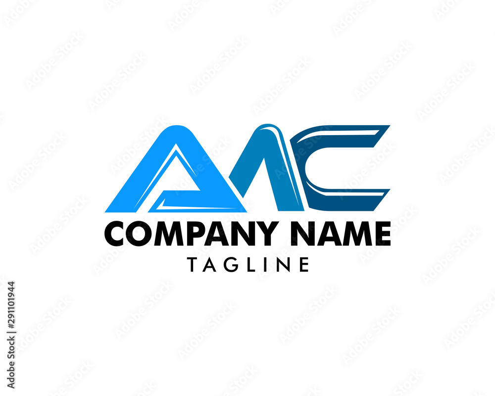 Initial Letter AMC Logo Template Design Initial Letter AMC Logo Template Design