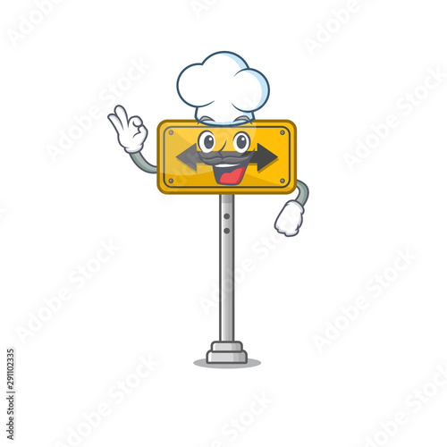 Chef pass on either side shaped character