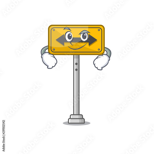Smirking pass on either side shaped character