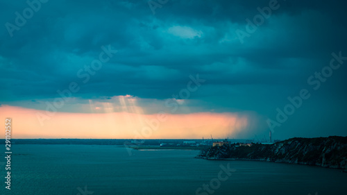 Sunset storm in the sky over Trieste © zakaz86