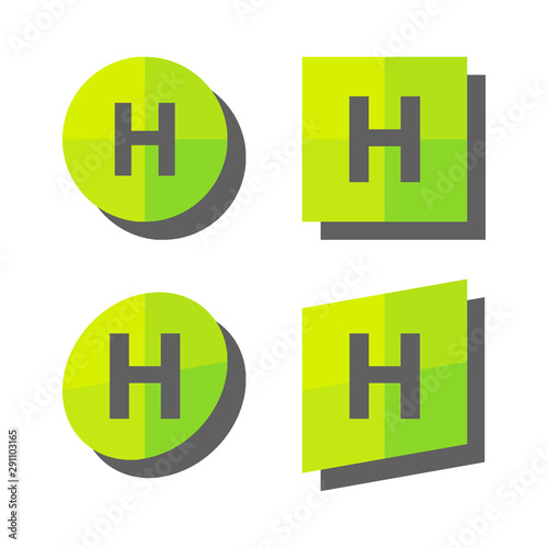 Eco logo emblem illustratin...