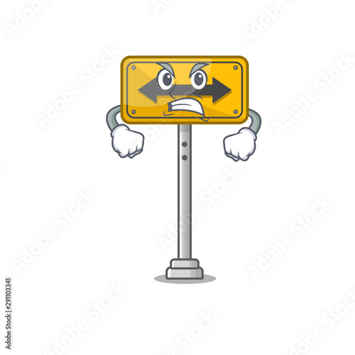 Angry pass on either side the cartoon