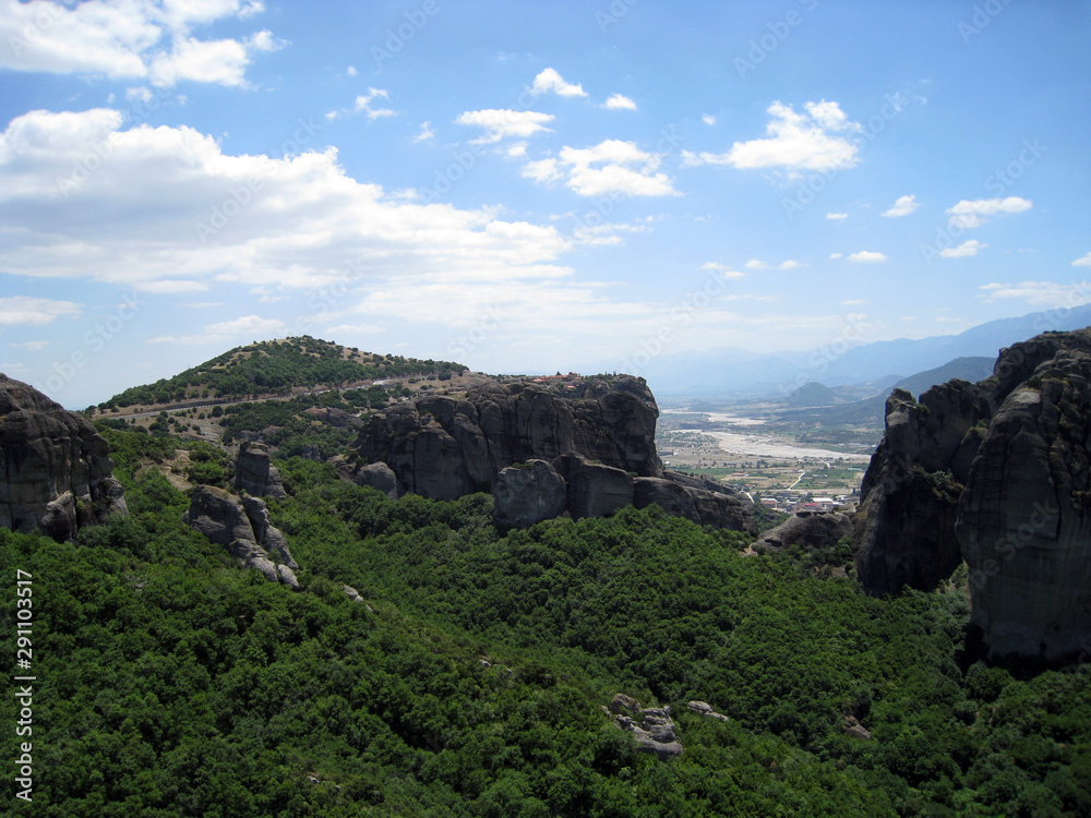 Fototapeta premium landscape with rocks and blue sky
