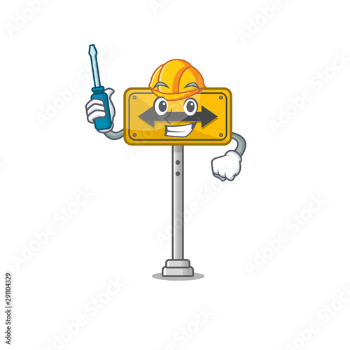 Automotive pass on either side a mascot