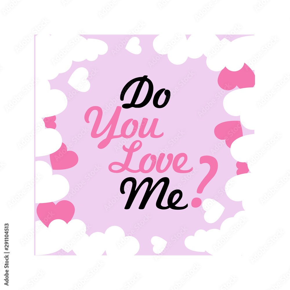 Valentine s Day vector lettering