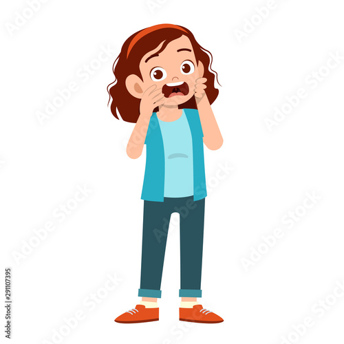 beauty good looking woman express her emotion