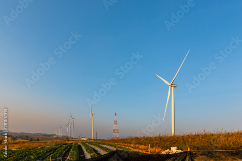 Wind turbine power generation in Thailand