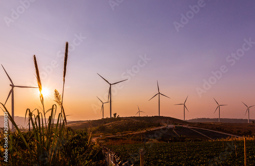 Wind turbine power generation in Thailand
