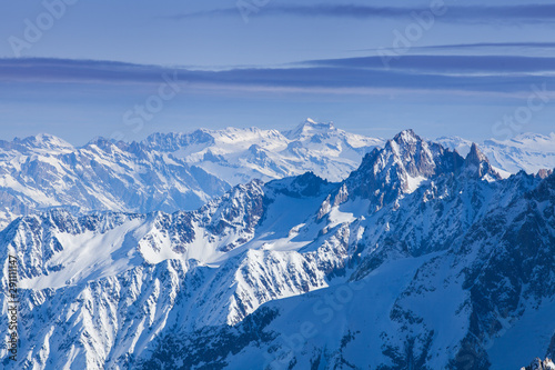 View from Aiguille du Midi  France