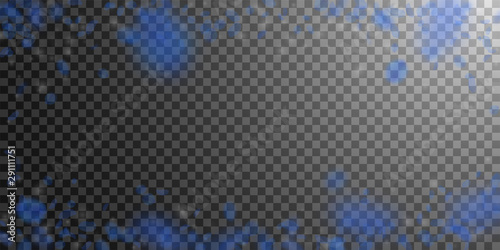 Dark blue flower petals falling down. Original rom