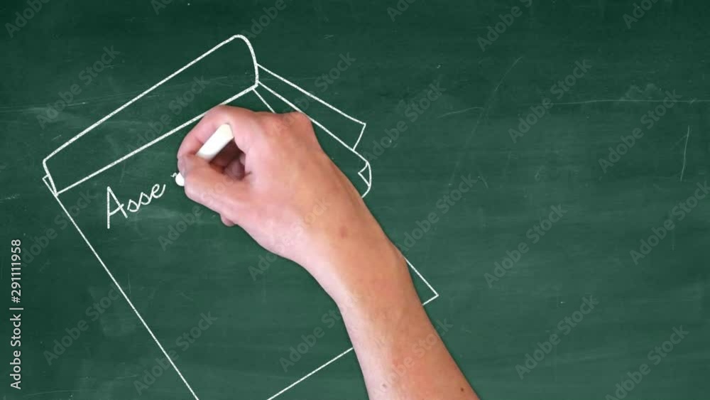 assemblée générale papier tableau vert