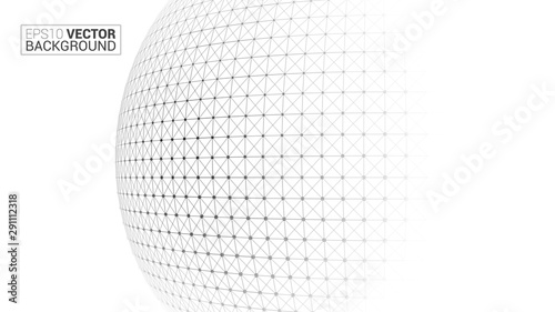 Abstract sphere vector illustration background