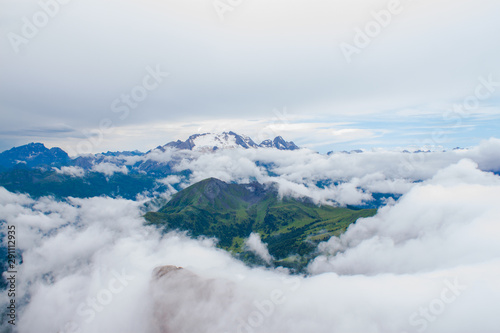 dolomites Italien Mountaun and many clouds © Tatiana