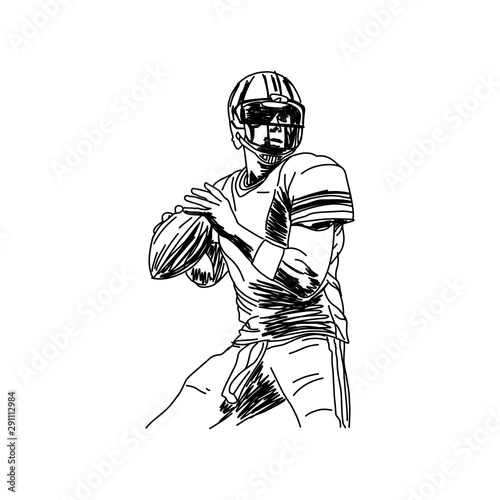 American football player