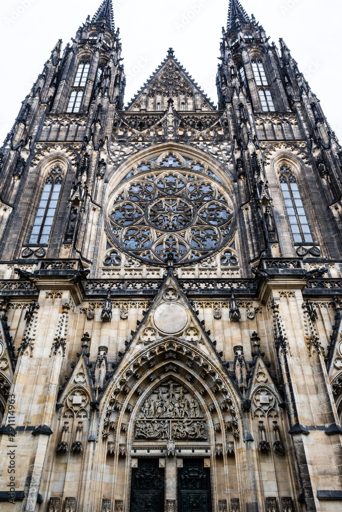 Prague Cathedral, also known as St. Vitus Cathedral, Czech Republic.