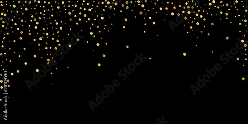 Sparse gold confetti luxury sparkling confetti. Sc