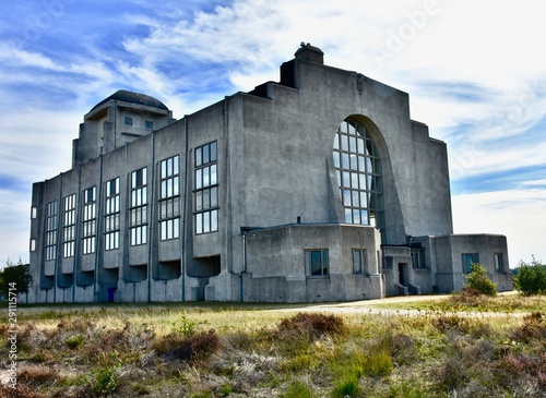 Radio Kootwijk: former radio transmitter building, for communication between Holland and the Dutch East Indies. photo