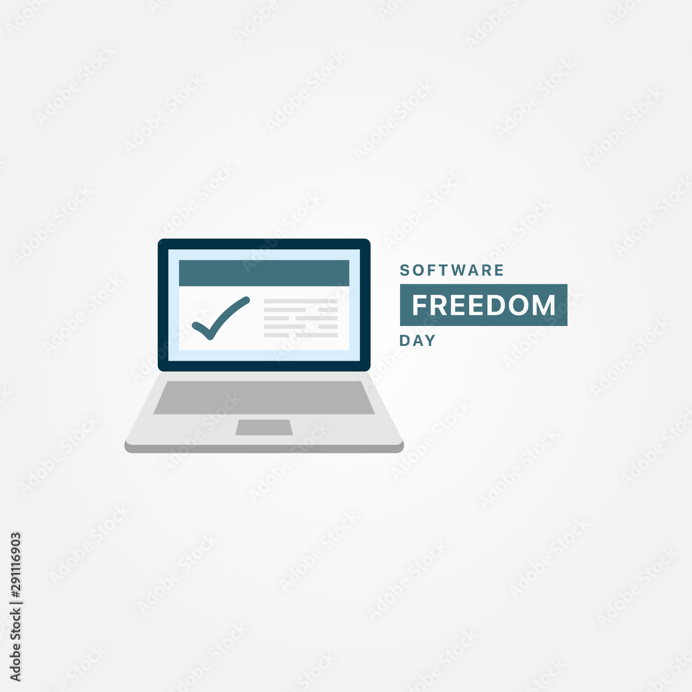 Software Freedom Day Vector Design Template