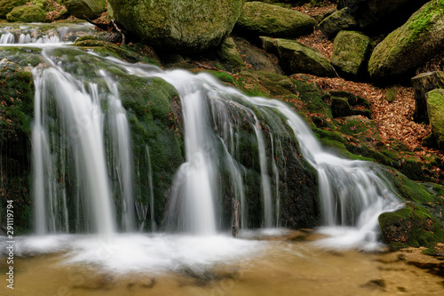 Beautiful Maly waterfall  Czech Republic