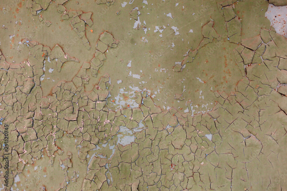 Fototapeta premium Metal texture with scratches and cracks which can be used as a background