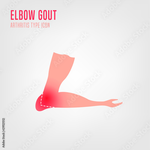 Gout arthritis icon