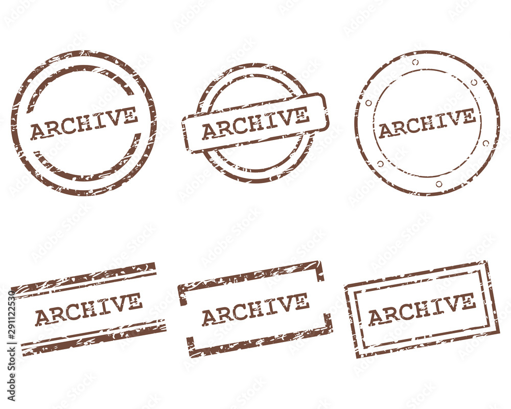 Fototapeta premium Archive Stempel