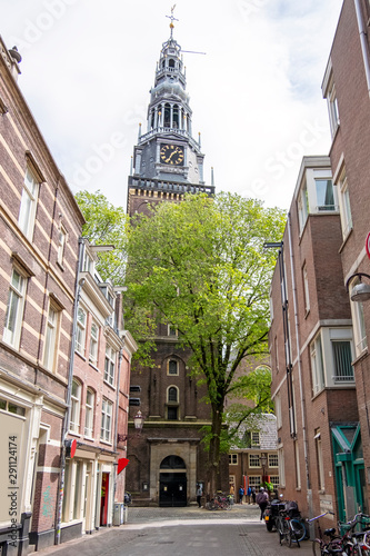 View in Amsterdam in the Netherlands with the Noorderkerk photo