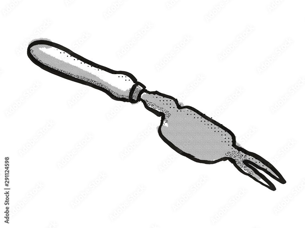 Obraz premium Weed Popper Cartoon Retro Drawing
