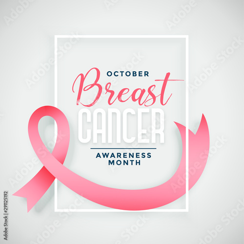 breast cancer awareness month campain poster design