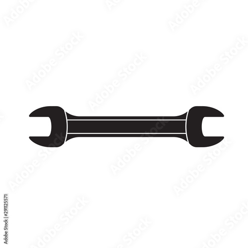 wrench icon on white isolated background. Vector image.